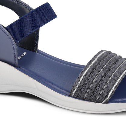 Walkaroo Womens Sandal - WL7830 Blue - Walkaroo Footwear