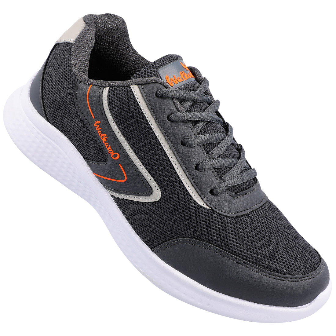 Walkaroo Men Lace-up Training Shoes - WS3040 Grey - Walkaroo Footwear