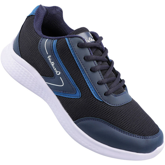 Walkaroo Men Lace-up Training Shoes - WS3040 Navy Blue - Walkaroo Footwear