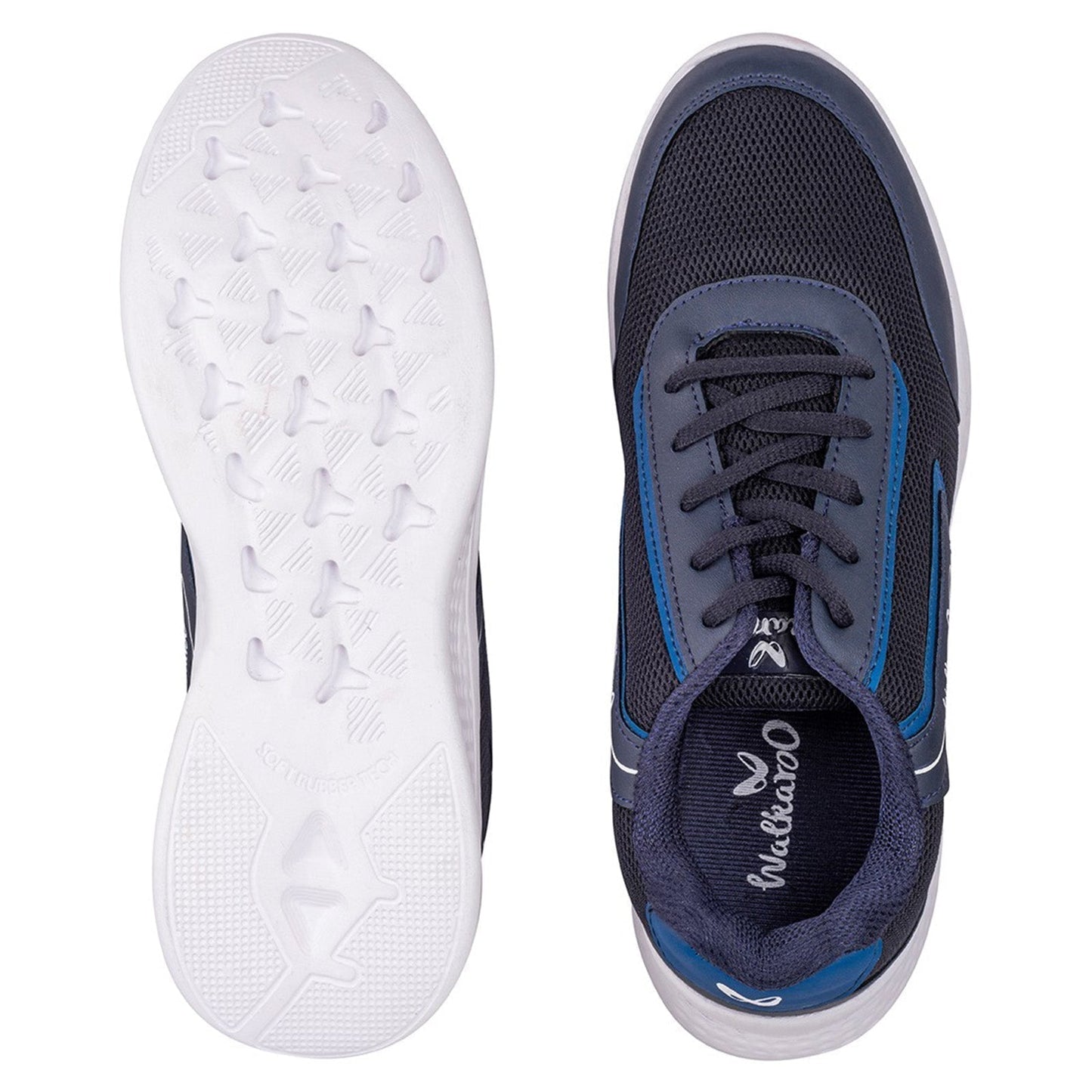 Walkaroo Men Lace-up Training Shoes - WS3040 Navy Blue - Walkaroo Footwear