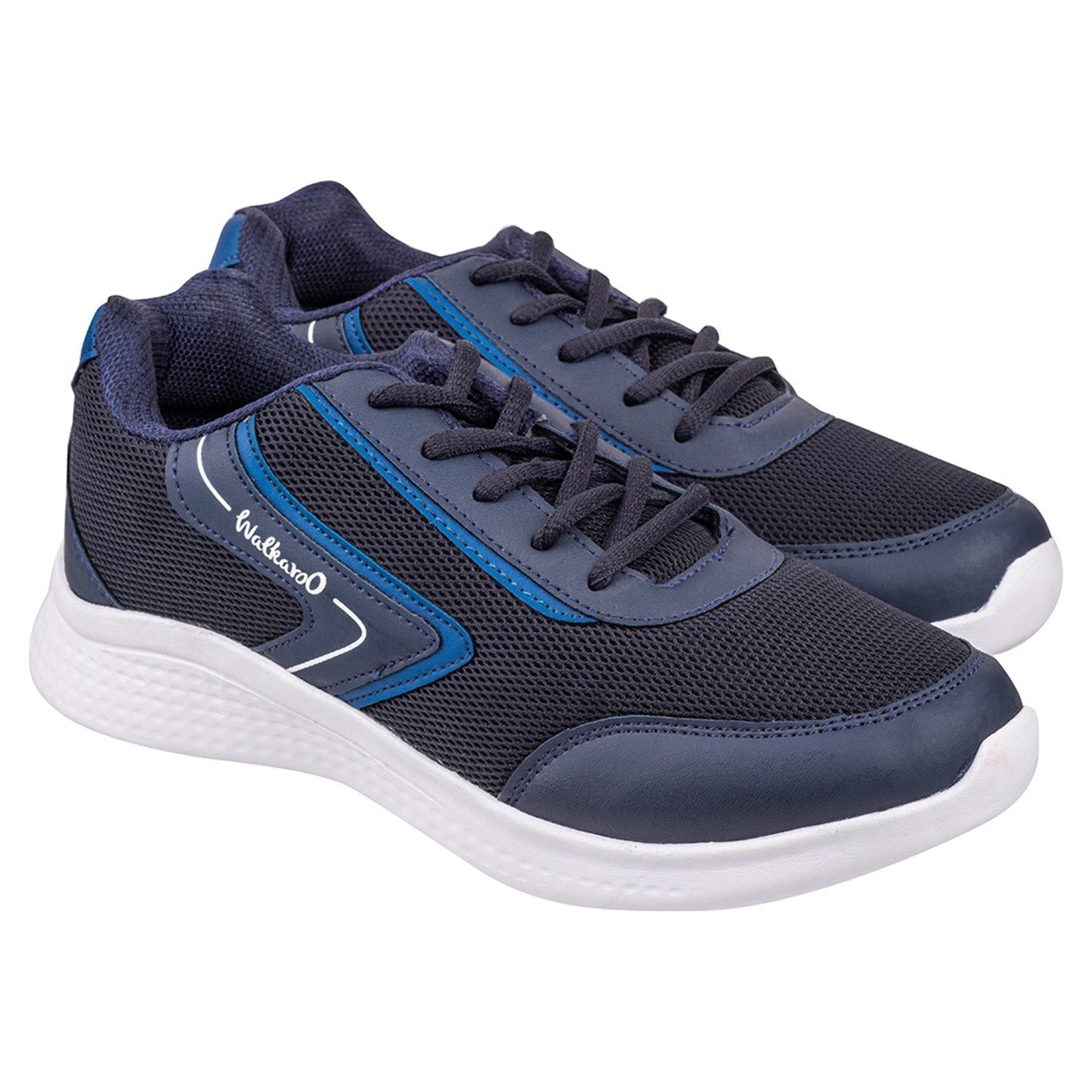 Walkaroo Men Lace-up Training Shoes - WS3040 Navy Blue - Walkaroo Footwear