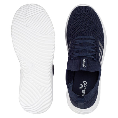 Walkaroo Men Lace-up Sock Shoes - WS9509 Navy Blue - Walkaroo Footwear