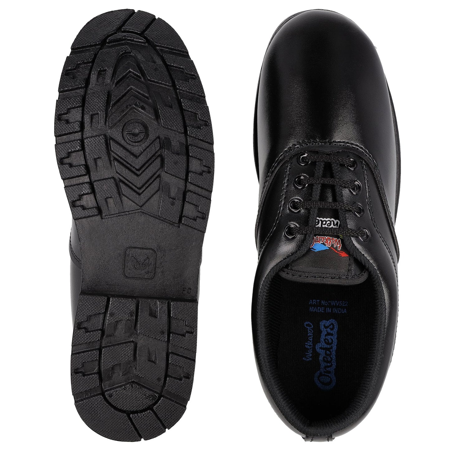 Walkaroo Kids School Shoes - WV522 Black - Walkaroo Footwear