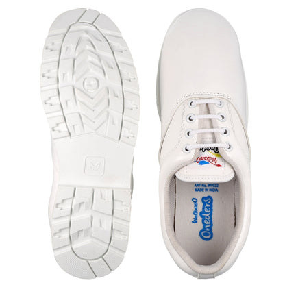 Walkaroo boys School Shoes - WV522 White - Walkaroo Footwear