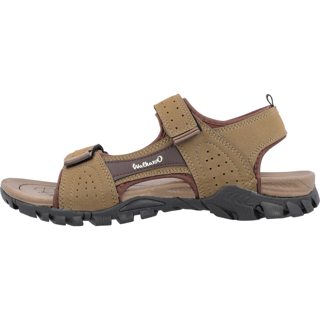 Walkaroo Men Strappy Floater Sandals - XC4670 Tan - Walkaroo Footwear