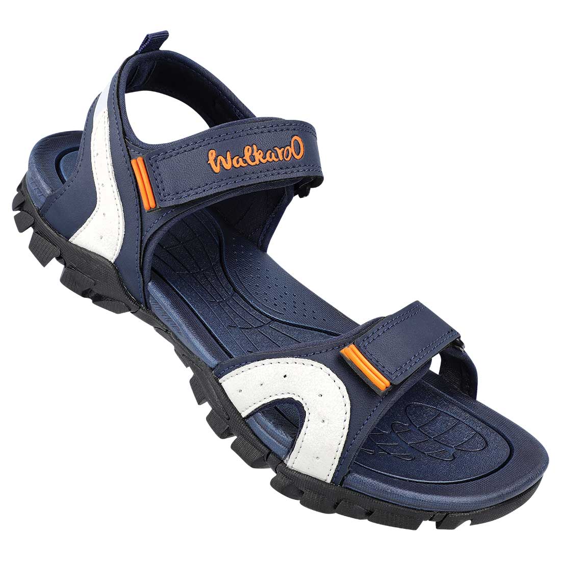 Walkaroo Men Strappy Floater Sandals - XC4671 Blue - Walkaroo Footwear